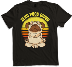 Produktbild von T-Shirt Zero Pugs Given Dog Making Yoga Vintage Namaste Mops Spruch
