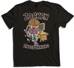 Produktbild von T-Shirt Zocken zur Entspannung Gamer Nerd Spruch PC Computer Games
