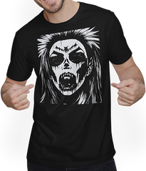 Produktbild von T-Shirt mit Mann Zombie Horror Vampir Girl Death Metal Grindcore