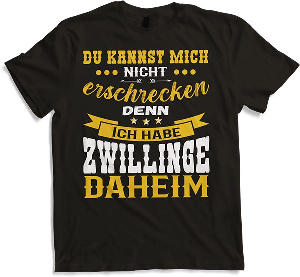 Produktbild von T-Shirt Zwillinge & Väter Sprüche Dad Papa Vatertag Vater Spruch