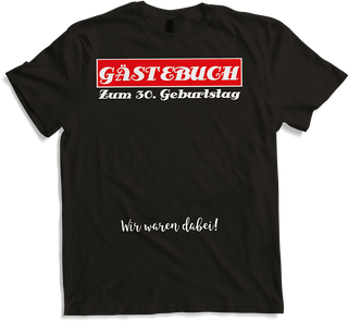 30. Geburtstag Party Herren Gästebuch Geburtstagsgeschenk