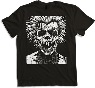 Anarchy Fan Totenkopf mit Mohawk Crazy Antisocial Punk