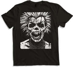 Anarchy Fan Totenkopf mit Mohawk Crazy Antisocial Punk