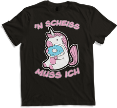 'n Scheiß muss ich Einhorn Donut Freche Sprüche Teenager