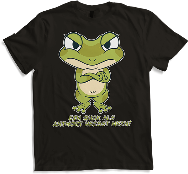 Answer NO Frog Annoyed Teenagers Cheeky Boys Sayings