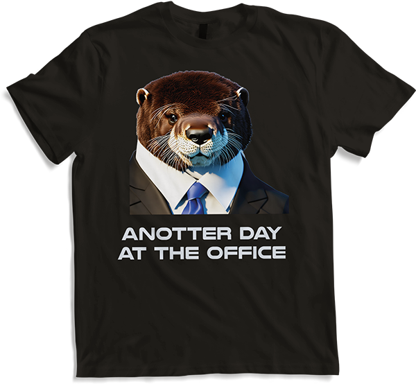 Anotter Day at the Office Funny Otters Pun Otter Quote