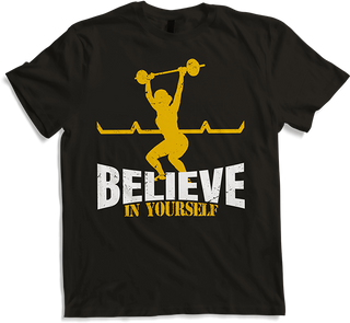Believe in yourself Jerk Clean Women Workout Weightlifting