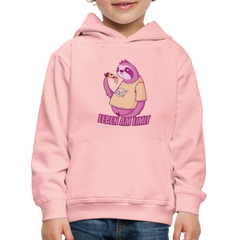 Faultier: Leben am Limit Kinder Premium Hoodie - Kristallrosa