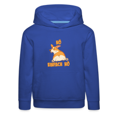 Corgi: Nö Einfach Nö Kinder Premium Hoodie - Royalblau