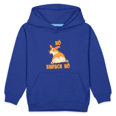 Corgi: Nö Einfach Nö Kinder Premium Hoodie - Royalblau