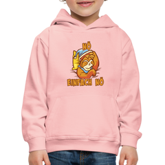 Faultier Nö einfach nö Kinder Premium Hoodie - Kristallrosa