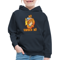 Faultier Nö einfach nö Kinder Premium Hoodie - Navy