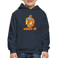 Faultier Nö einfach nö Kinder Premium Hoodie - Navy