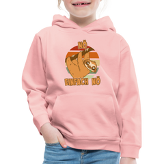 Faultier Nö Einfach Nö Kinder Premium Hoodie - Kristallrosa