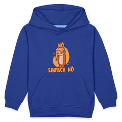 Faultier Schlafmütze Nö Einfach Nö Kinder Premium Hoodie - Royalblau
