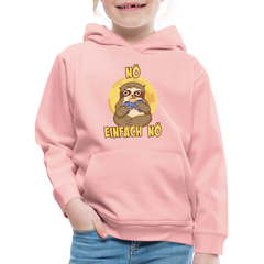 Faultier Zocker Nö Einfach Nö Kinder Premium Hoodie - Kristallrosa