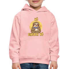 Faultier Zocker Nö Einfach Nö Kinder Premium Hoodie - Kristallrosa