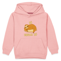 Faultier Schlafen Nö Einfach Nö Kinder Premium Hoodie - Kristallrosa
