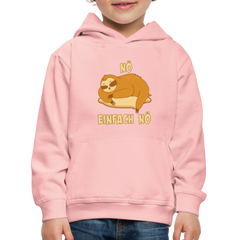 Faultier Schlafen Nö Einfach Nö Kinder Premium Hoodie - Kristallrosa