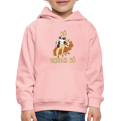Faultier Panda Nö Einfach Nö Kinder Premium Hoodie - Kristallrosa