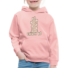 Faultier Faultierstapel Nö Einfach Nö Kinder Premium Hoodie - Kristallrosa