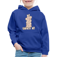 Faultier Faultierstapel Nö Einfach Nö Kinder Premium Hoodie - Royalblau