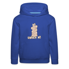 Faultier Faultierstapel Nö Einfach Nö Kinder Premium Hoodie - Royalblau