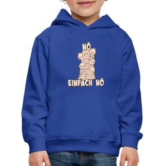 Faultier Faultierstapel Nö Einfach Nö Kinder Premium Hoodie - Royalblau