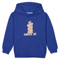 Faultier Faultierstapel Nö Einfach Nö Kinder Premium Hoodie - Royalblau