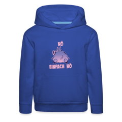 Flusspferd Nö Einfach Nö Kinder Premium Hoodie - Royalblau