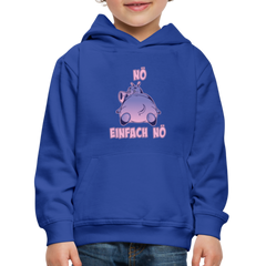 Flusspferd Nö Einfach Nö Kinder Premium Hoodie - Royalblau
