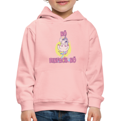 Furzendes Einhorn Nö Einfach Nö Kinder Premium Hoodie - Kristallrosa