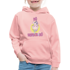 Furzendes Einhorn Nö Einfach Nö Kinder Premium Hoodie - Kristallrosa
