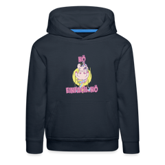 Furzendes Einhorn Nö Einfach Nö Kinder Premium Hoodie - Navy