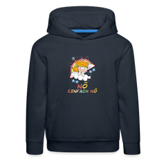 Träumendes Einhorn Nö Einfach Nö Kinder Premium Hoodie - Navy