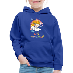 Träumendes Einhorn Nö Einfach Nö Kinder Premium Hoodie - Royalblau