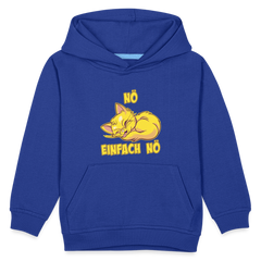 Schlafende Katze Nö Einfach Nö Kinder Premium Hoodie - Royalblau