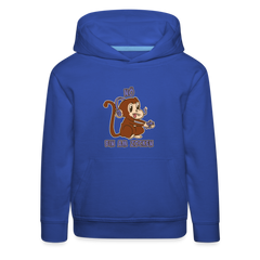 Affe Zocker Nö Einfach Nö Kinder Premium Hoodie - Royalblau