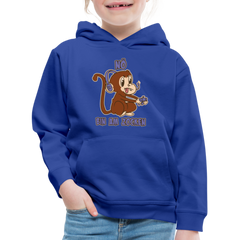 Affe Zocker Nö Einfach Nö Kinder Premium Hoodie - Royalblau