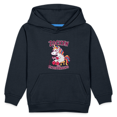 Einhorn Zocken zur Entspannung Kinder Premium Hoodie - Navy