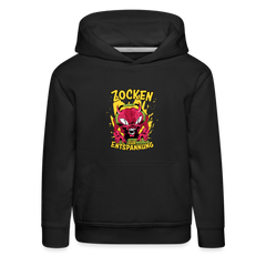 Monster Zocken zur Entspannung Kinder Premium Hoodie - Schwarz