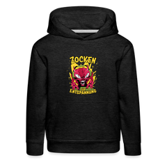 Monster Zocken zur Entspannung Kinder Premium Hoodie - Anthrazit
