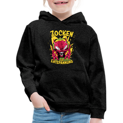 Monster Zocken zur Entspannung Kinder Premium Hoodie - Anthrazit