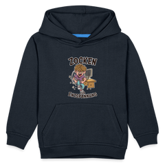 Junge Zocken zur Entspannung Kinder Premium Hoodie - Navy