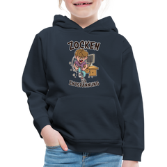 Junge Zocken zur Entspannung Kinder Premium Hoodie - Navy
