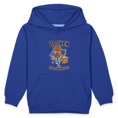 Junge Zocken zur Entspannung Kinder Premium Hoodie - Royalblau