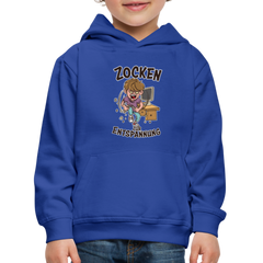 Junge Zocken zur Entspannung Kinder Premium Hoodie - Royalblau