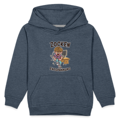 Junge Zocken zur Entspannung Kinder Premium Hoodie - Jeansblau