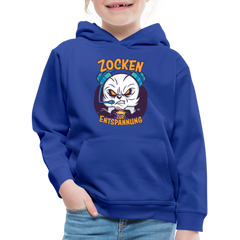 Panda Zocken zur Entspannung Kinder Premium Hoodie - Royalblau