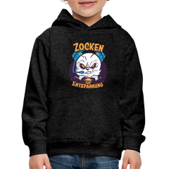 Panda Zocken zur Entspannung Kinder Premium Hoodie - Anthrazit